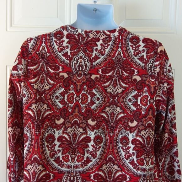 New Directions paisley print 3/4 sleeve dress - Picture 8 of 12